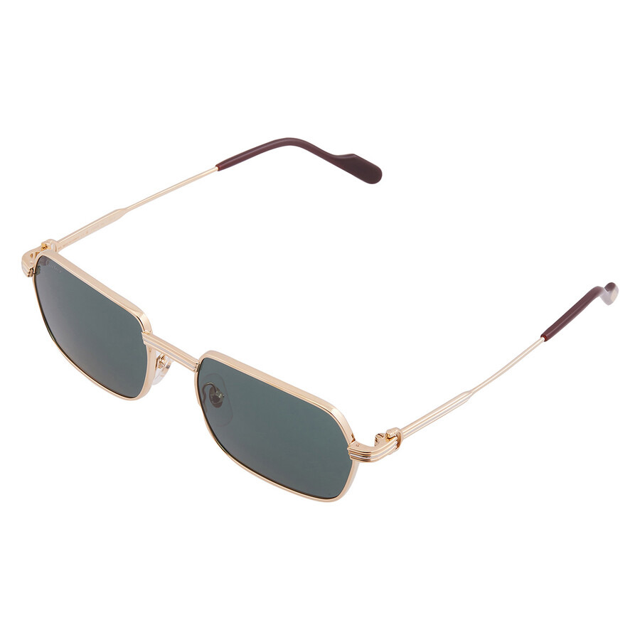 Cartier Premiere de Cartier Green with Light Mirror Geometric Men's Sunglasses CT0463S 002 56 - 3