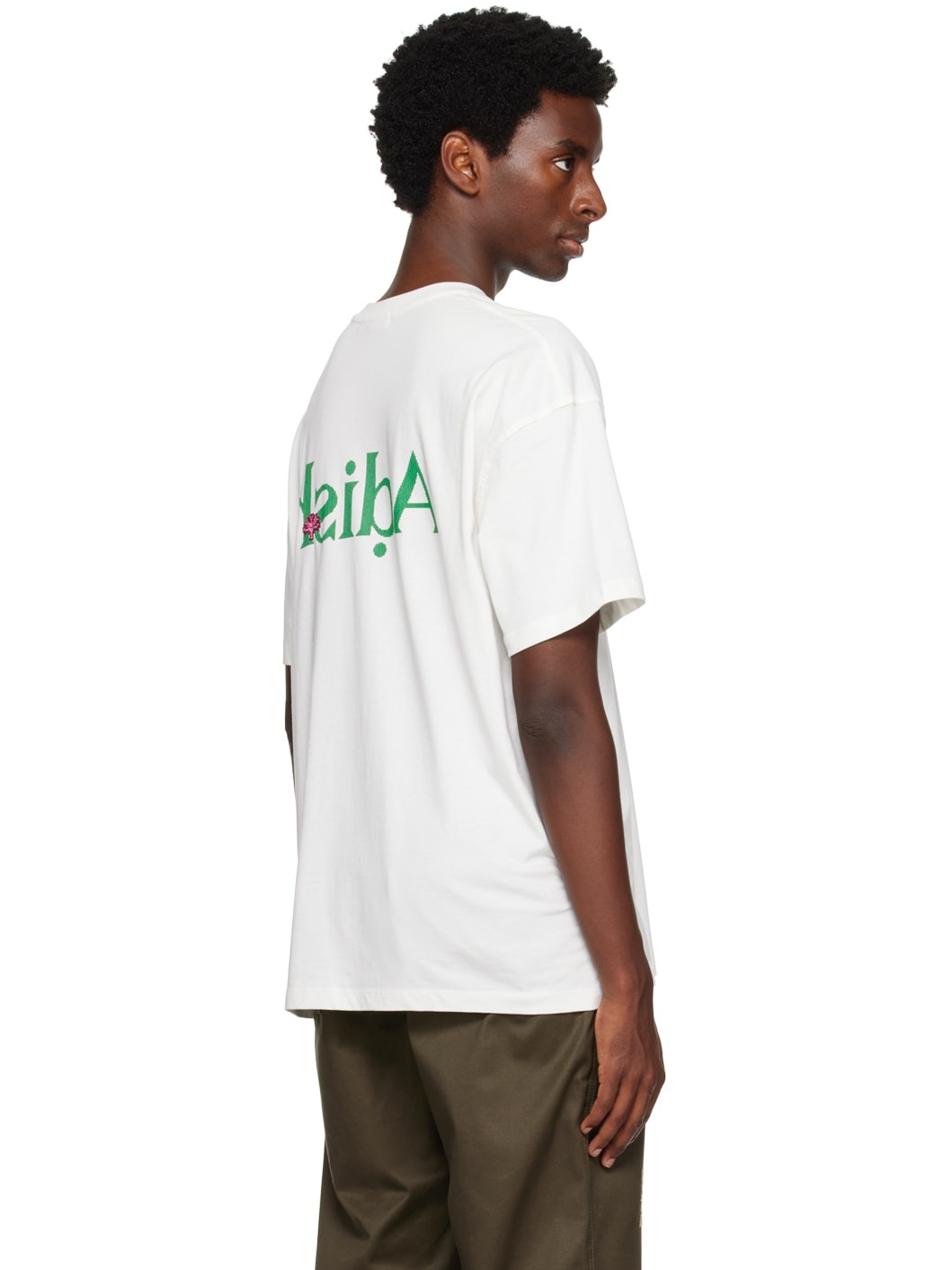 【関税込み】ADISH ホワイト Shajarat Tシャツ White Shajarat T-Shirt by ADISH on Sale