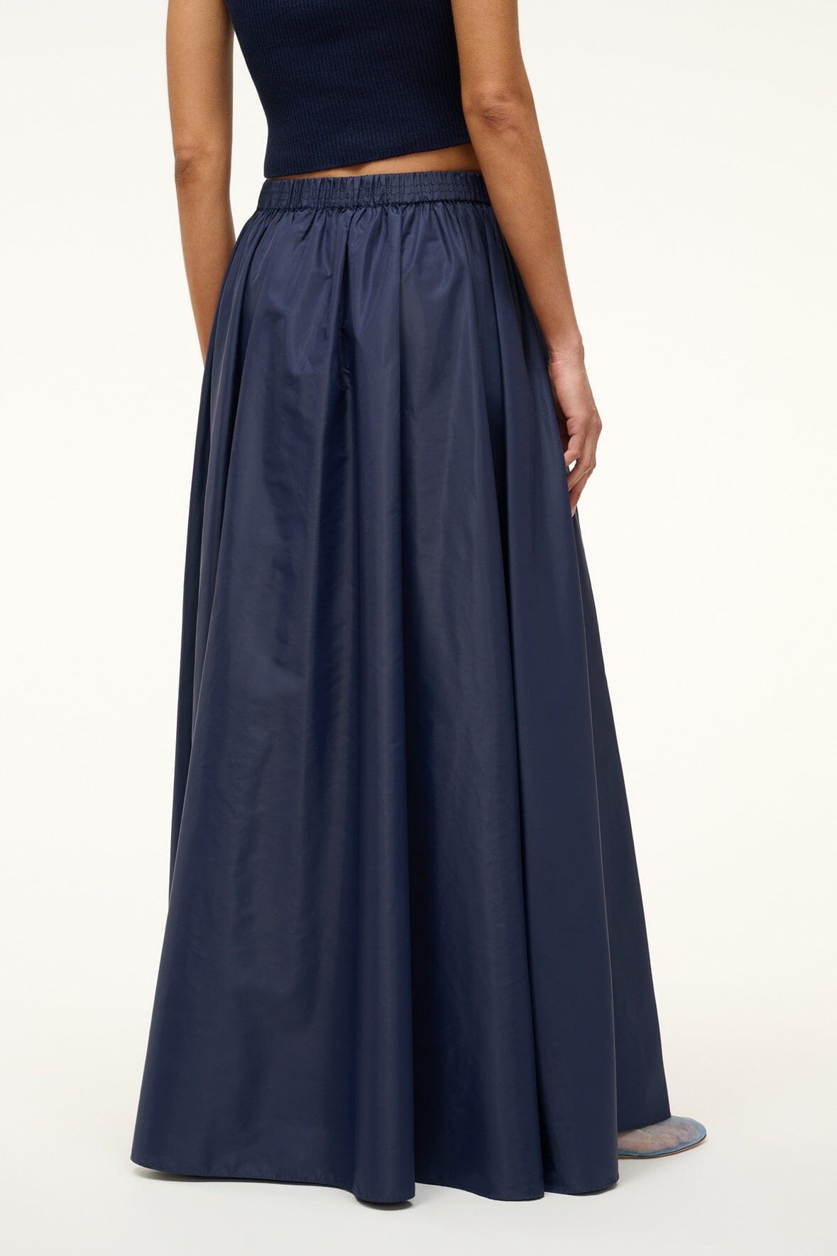 STAUD MAXI EDEN SKIRT NAVY - 5