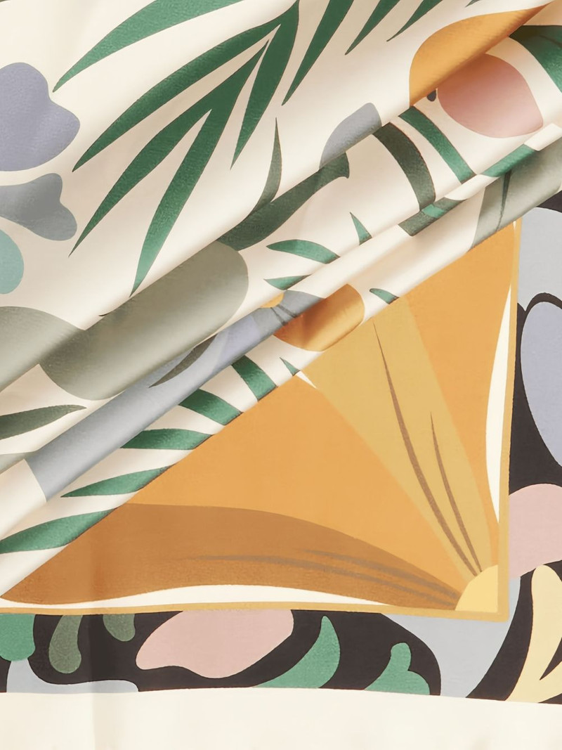 Reve de Fleurs-print square scarf 3