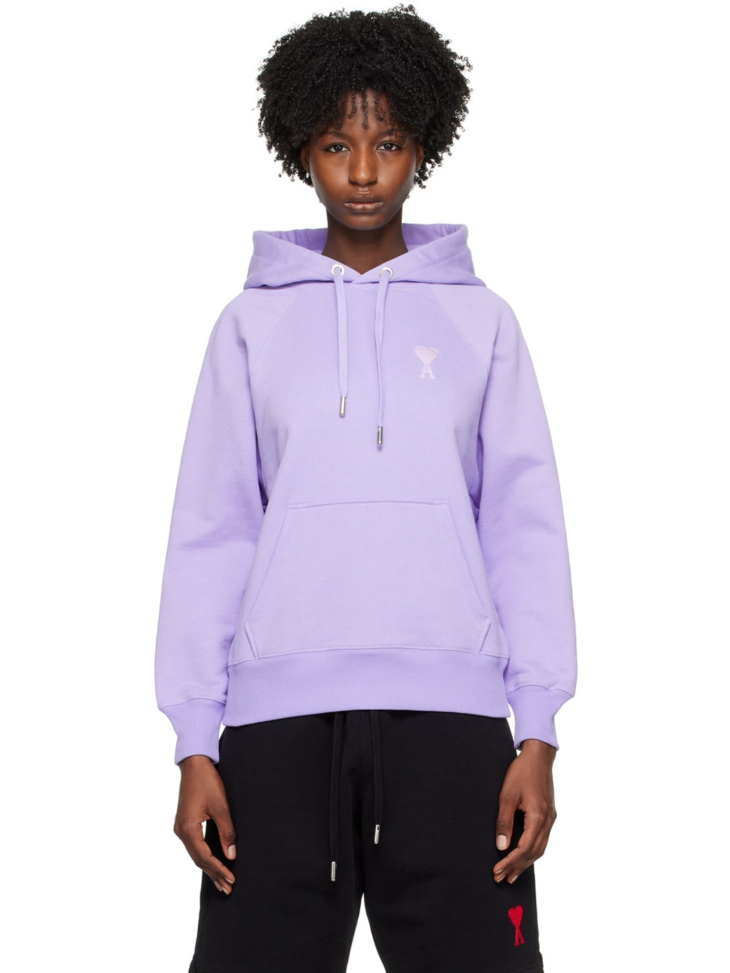 AMI PARIS SSENSE限定 パープル Ami de Cœur フーディ ssense-exclusive-purple-ami-de