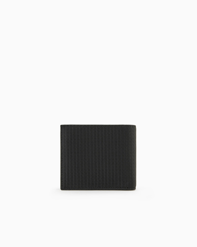 GIORGIO ARMANI BIFOLD WALLET IN EMBOSSED LEATHER outlook