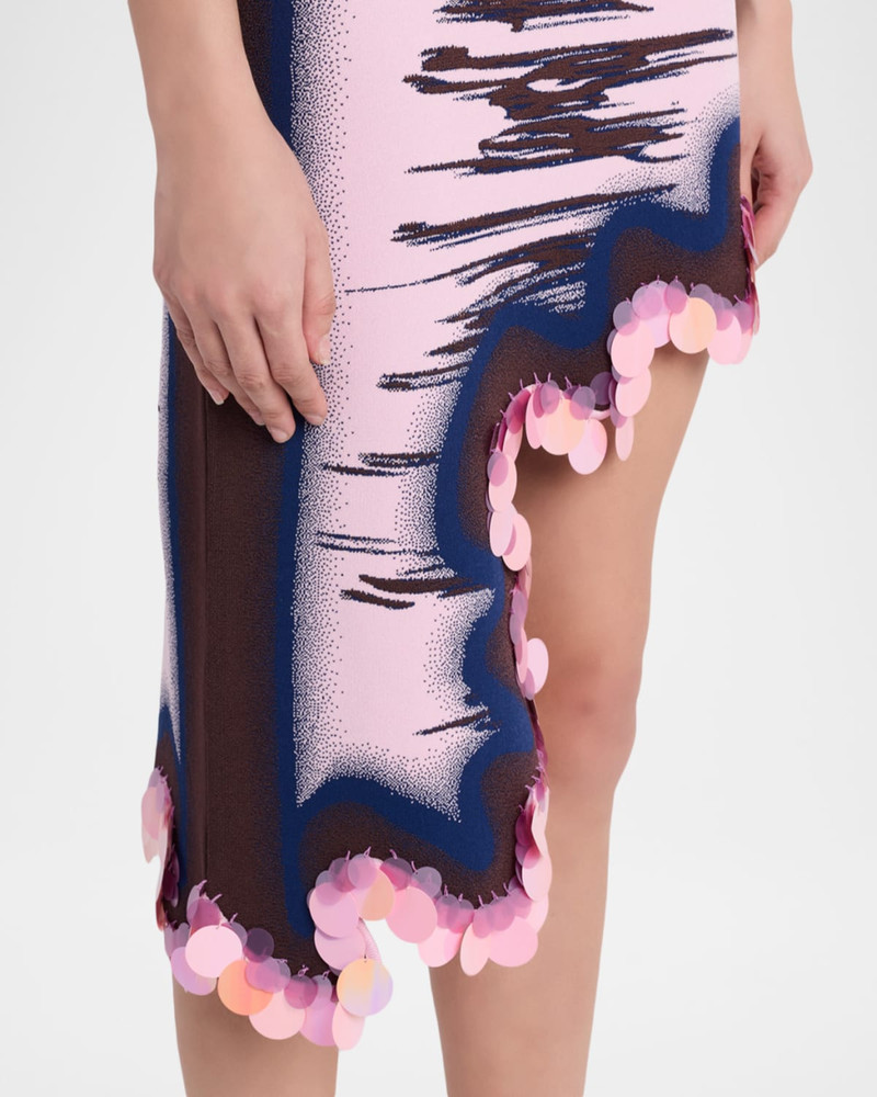 Robin Wavy High-Low Reversible Midi Dress 5