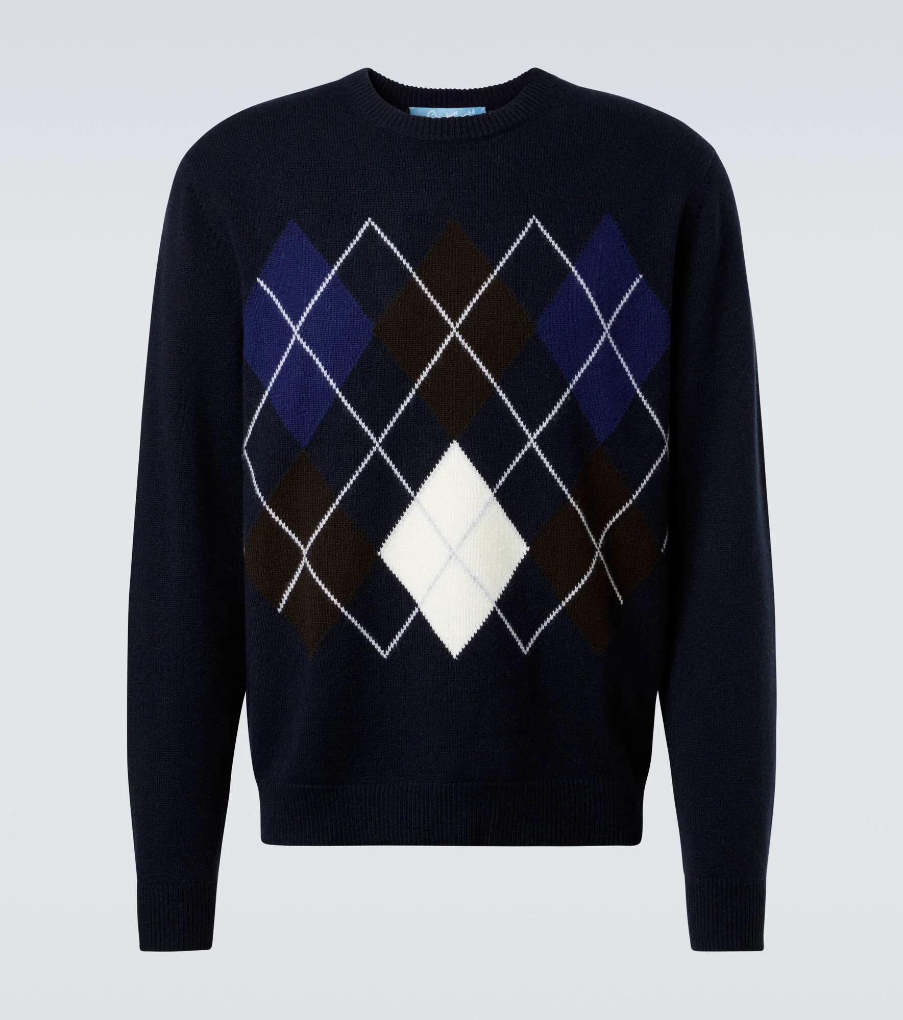 Argyle cashmere sweater - 1