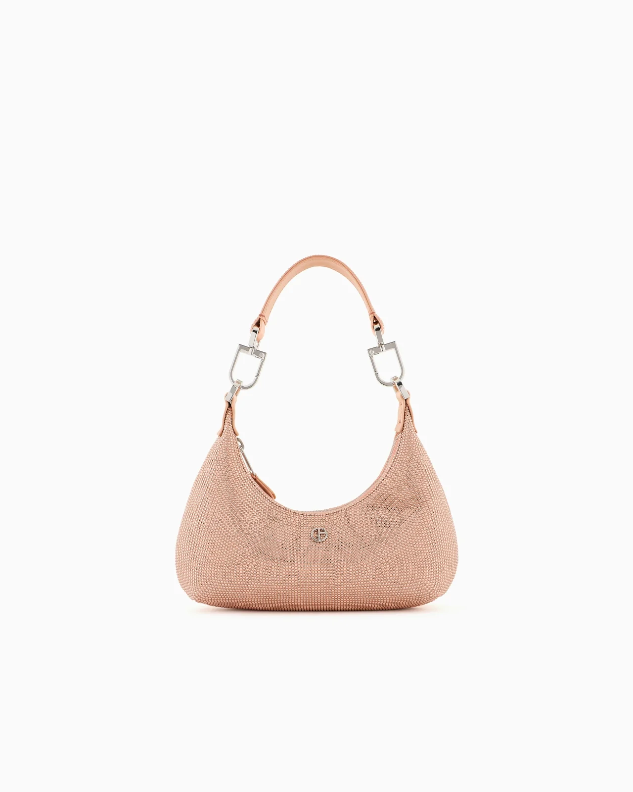 La Prima satin and rhinestone mini hobo bag - 1