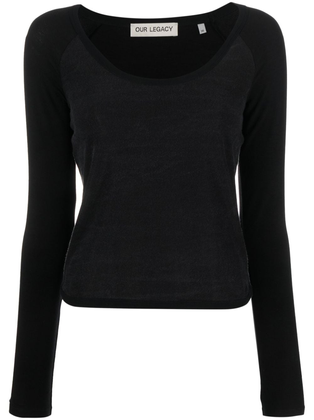 lyocell-blend knitted top - 1