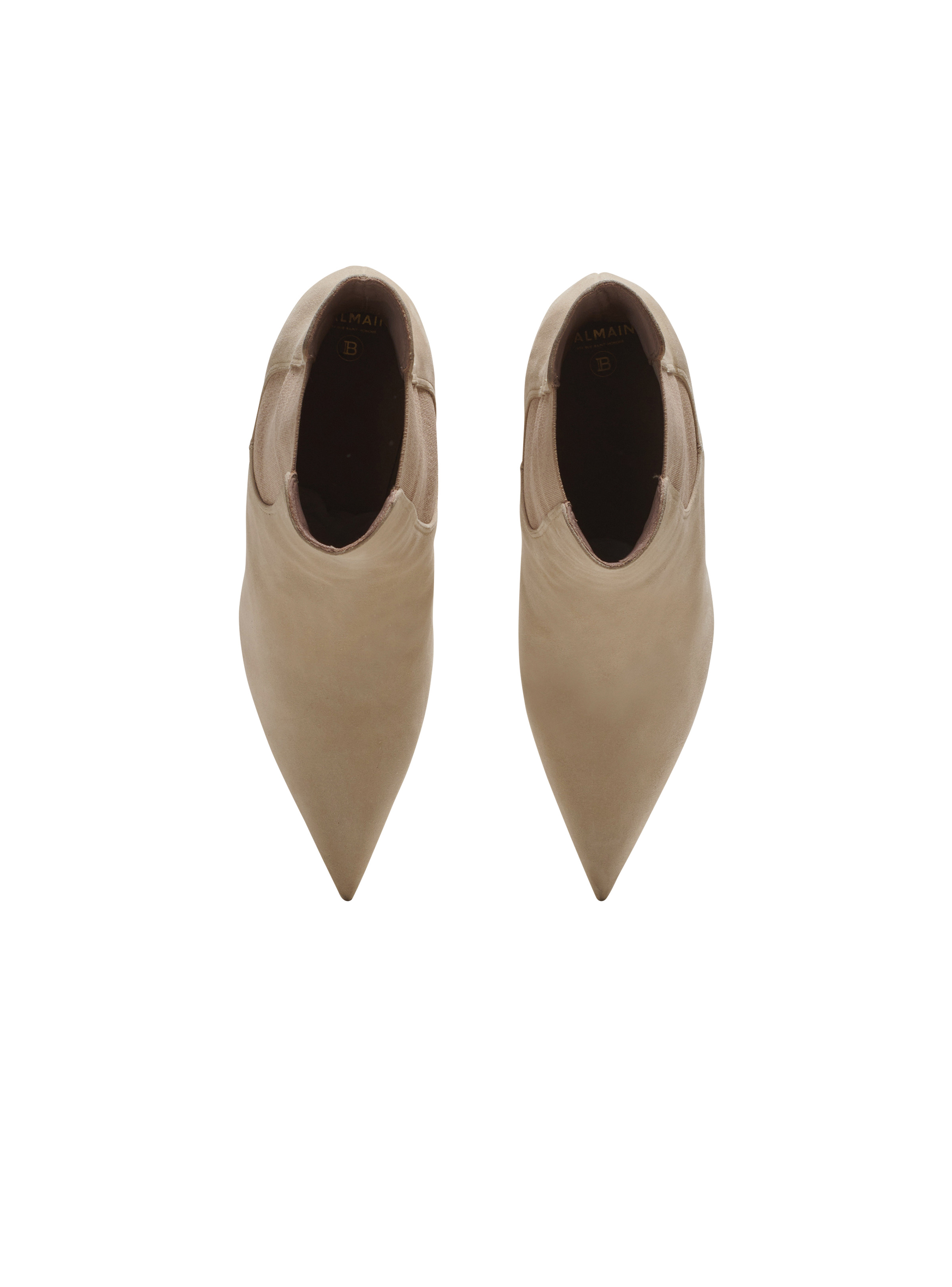 Moneta suede ankle boots with engraved heel - 3