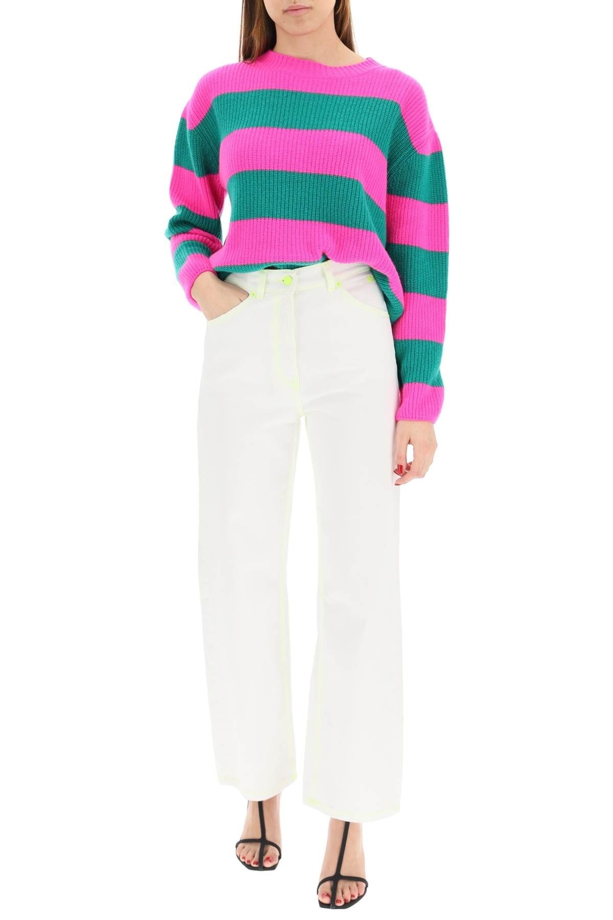 STRIPED BOXY SWEATER - 2