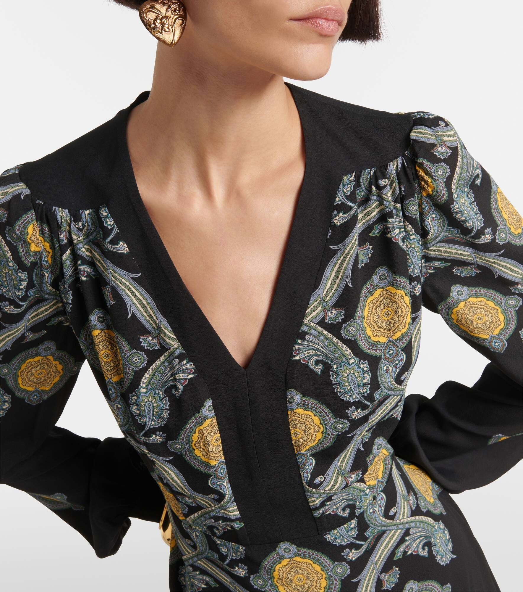 Printed midi dress - 4
