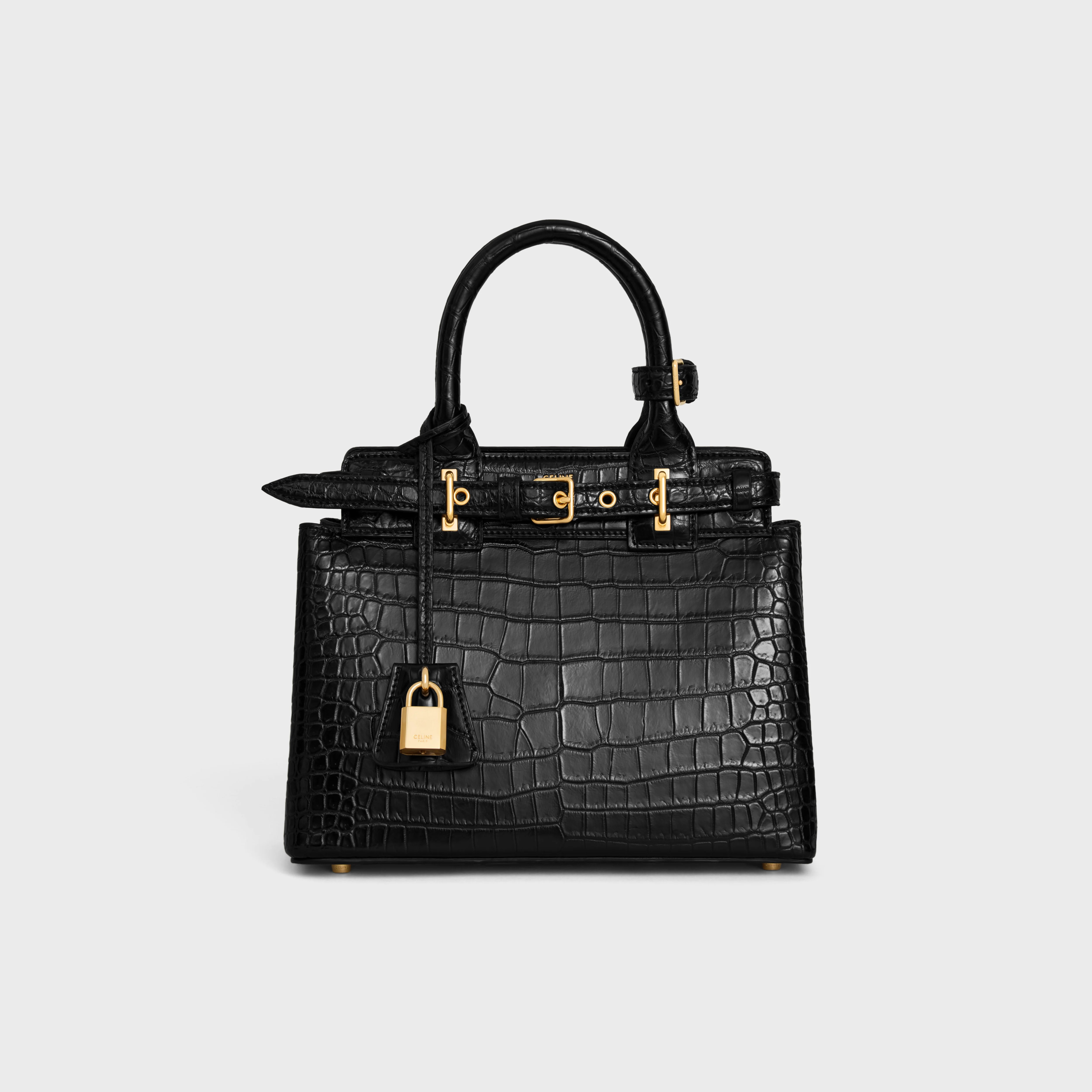 TEEN CELINE CONTI BAG in POROSUS crocodile - 1