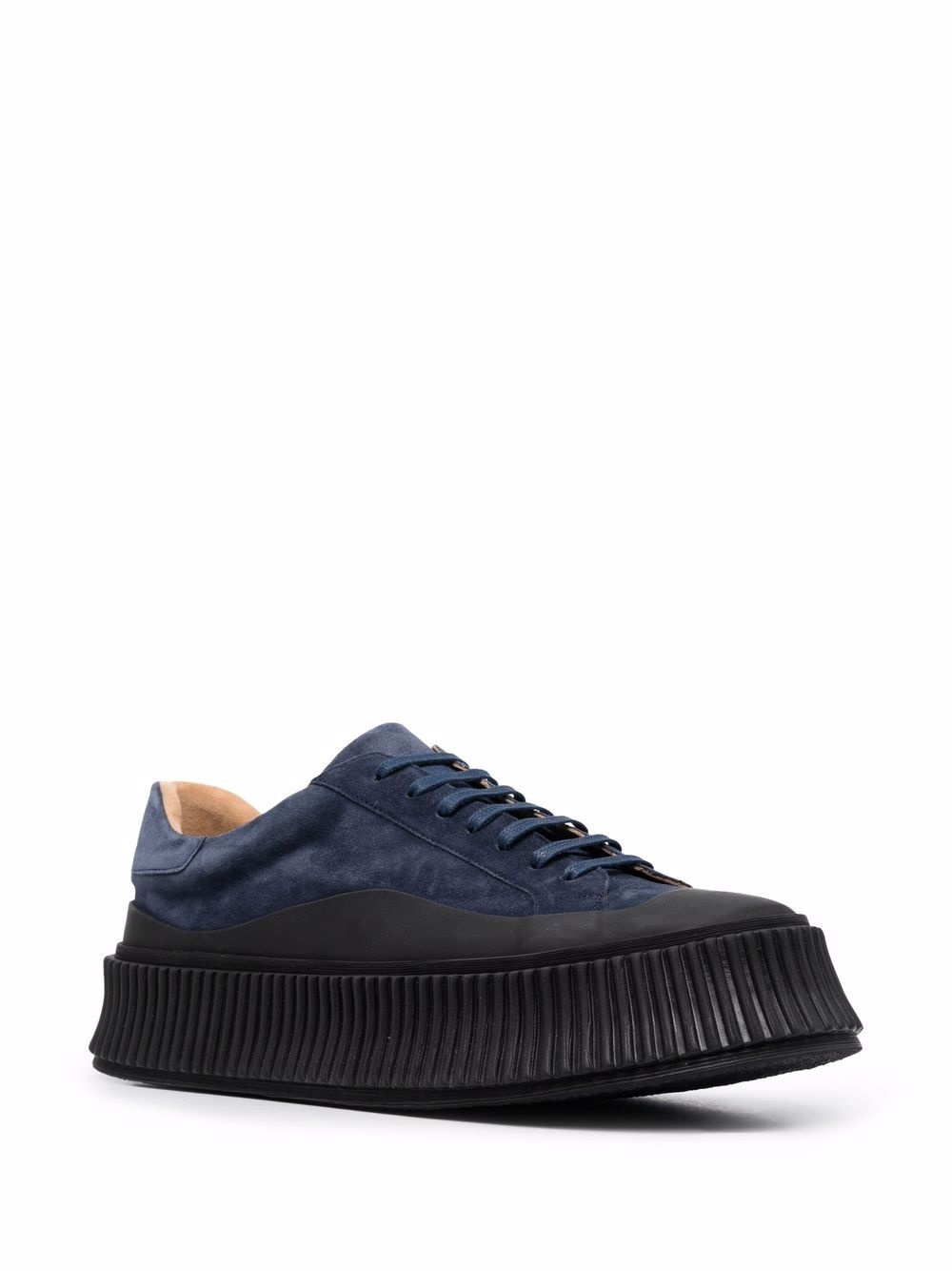 vulcanized-sole suede sneakers - 2