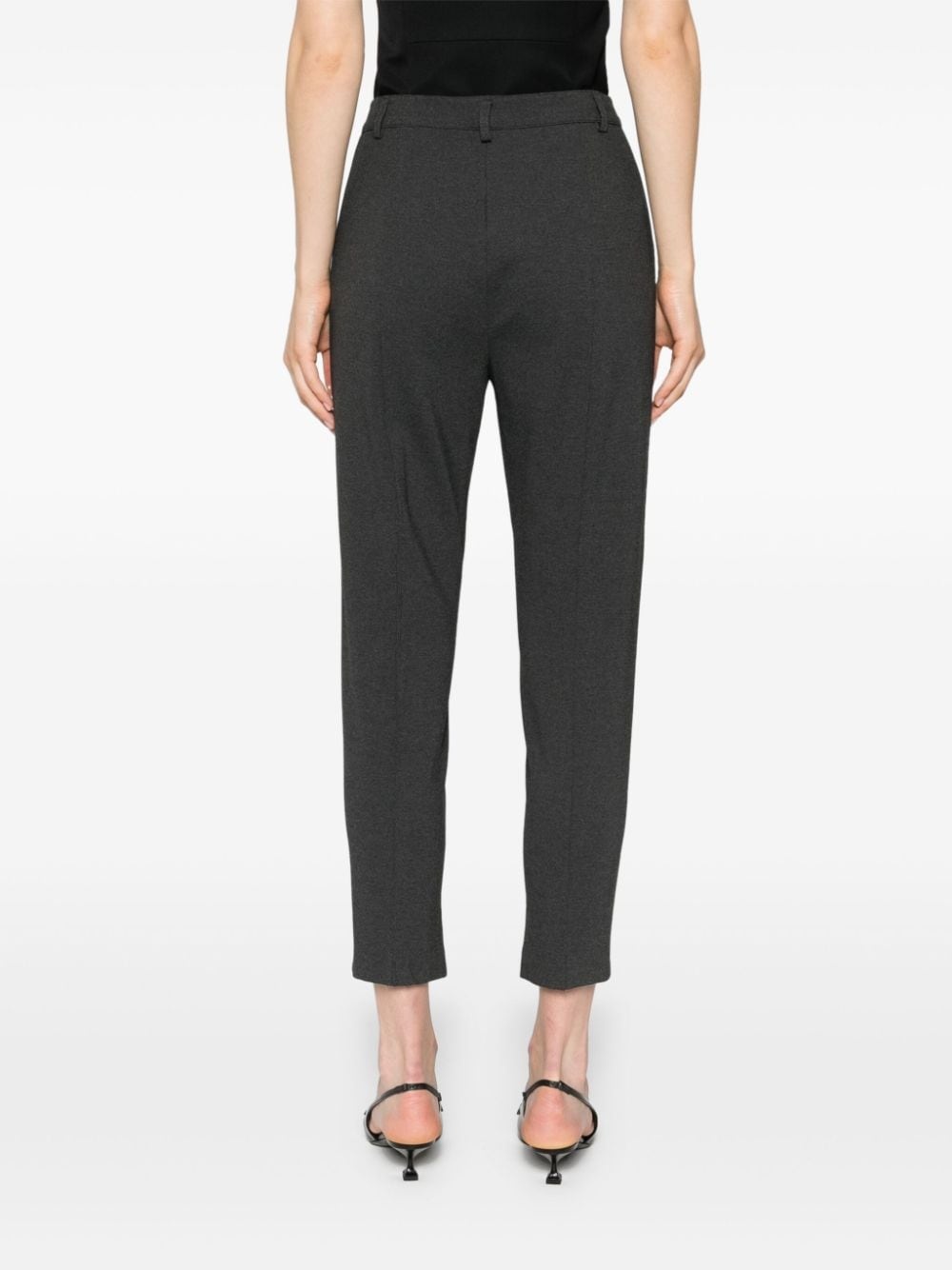 slim-cut cropped trousers - 4