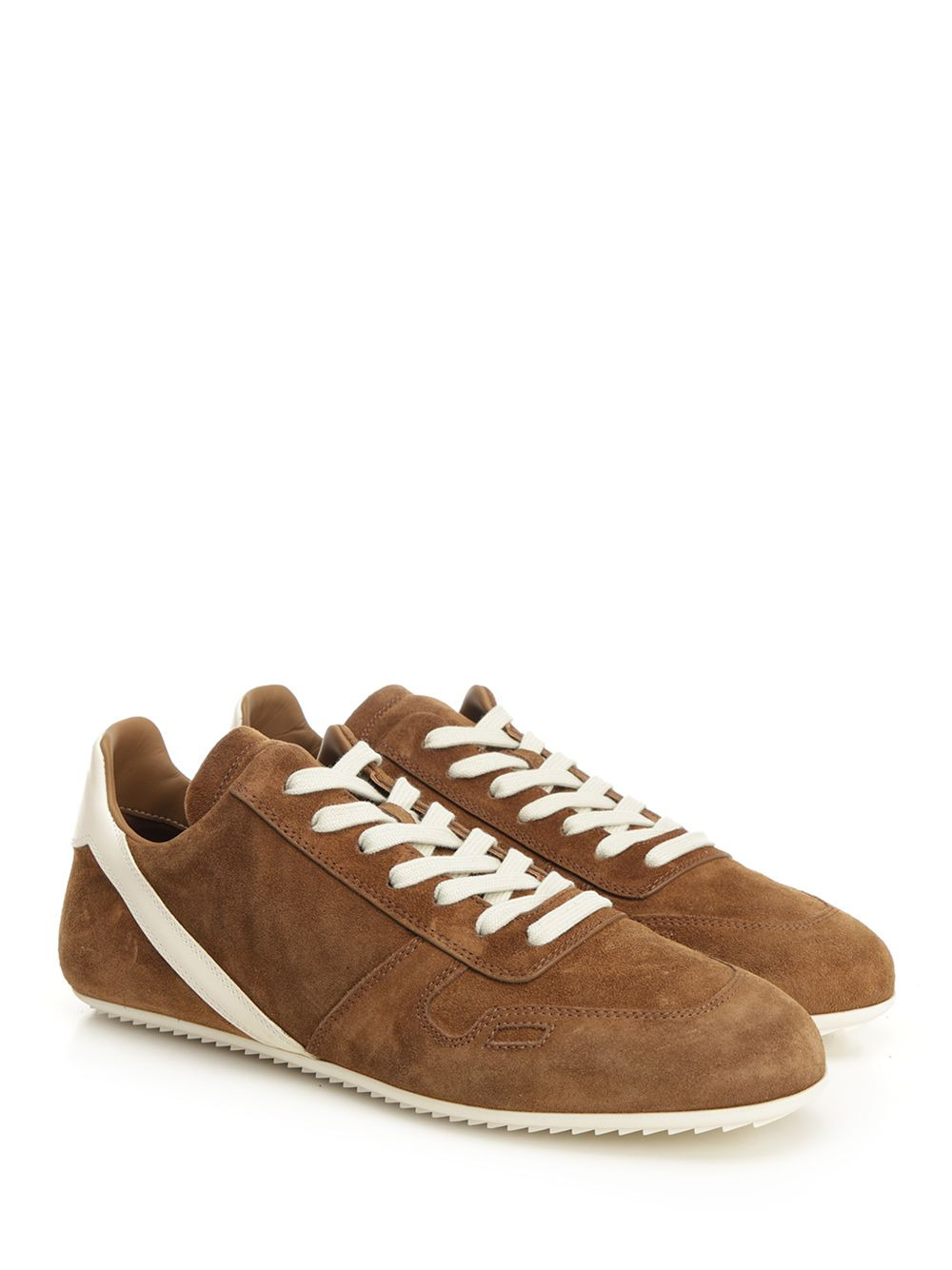 Minimal Suede Sneakers Brown - 2