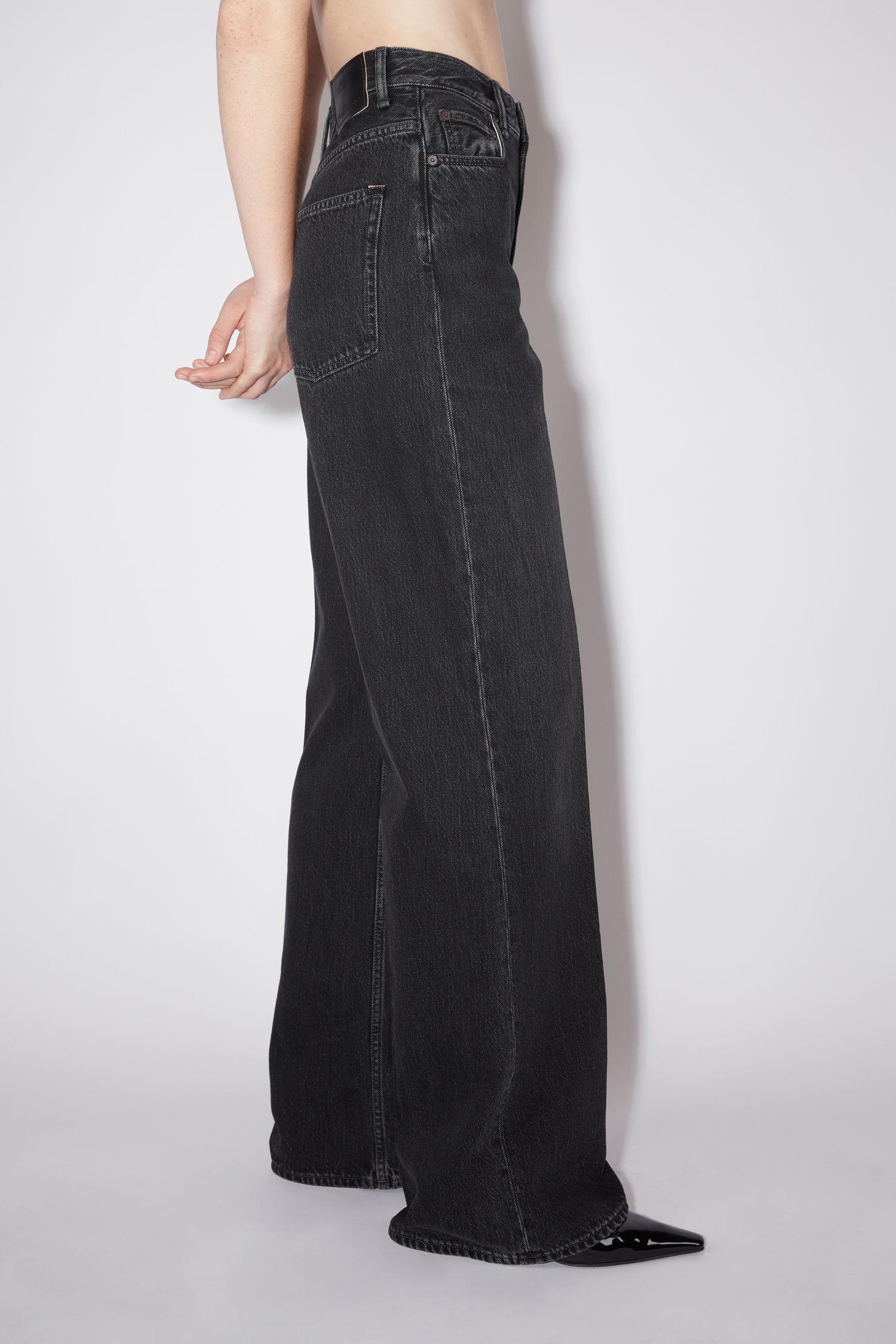 Loose bootcut jeans - Black - 4