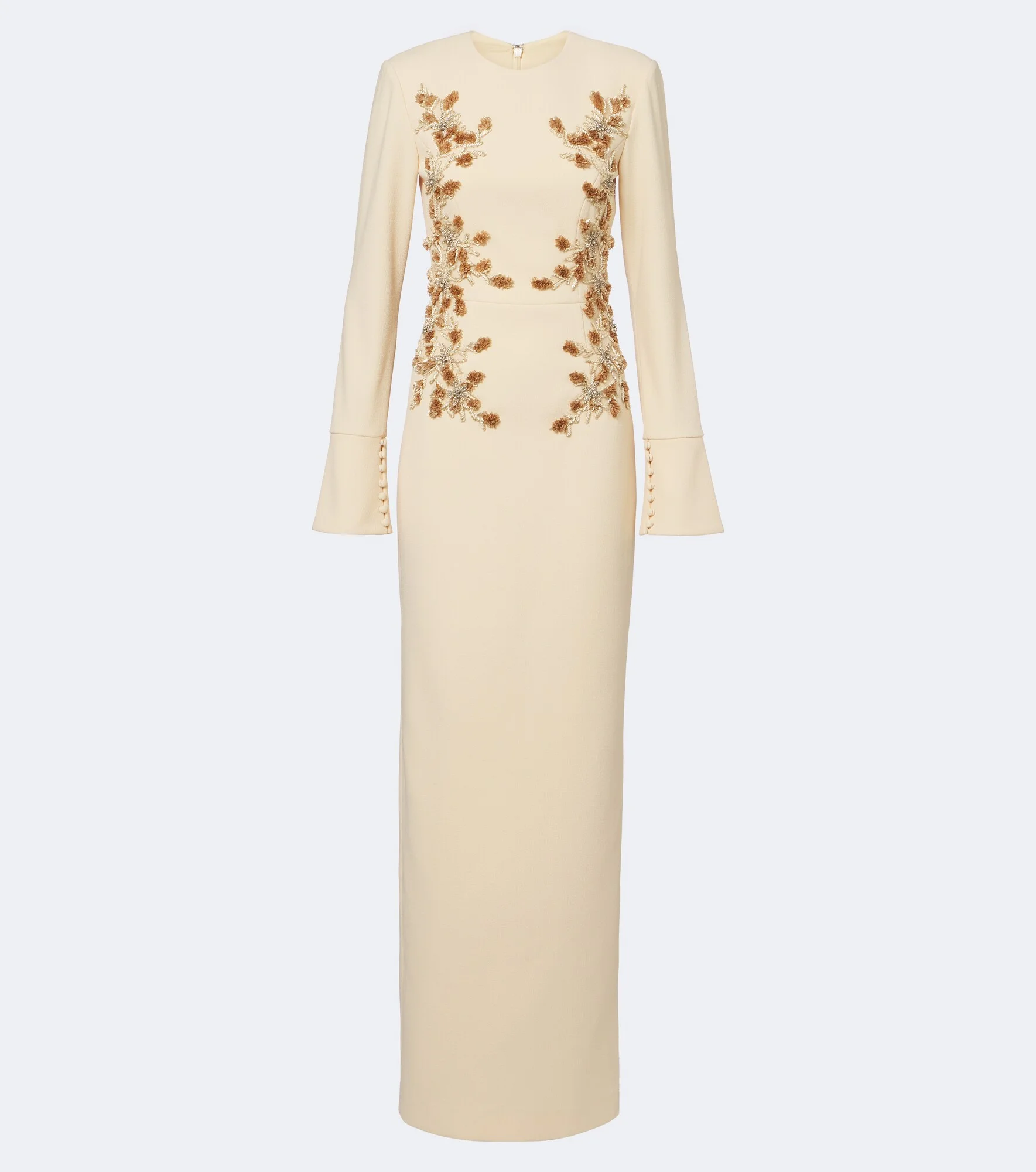 Lulee embellished floral gown - 1