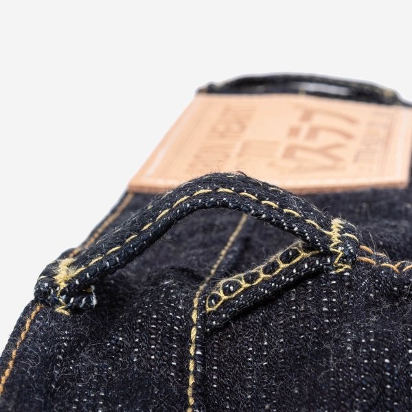 IH-777S-SLB 16oz Slubby Selvedge Denim Slim Taper Indigo - 11