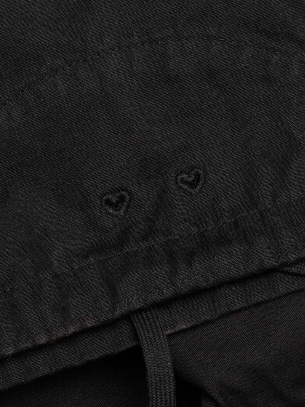 logo-patch cargo trousers - 4
