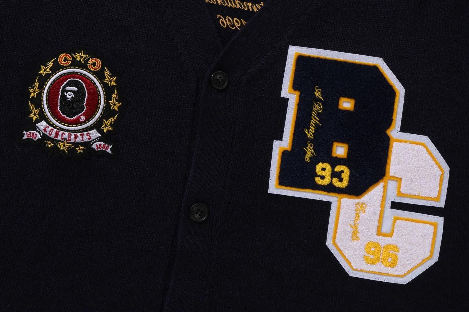 BAPE x Concepts Cardigan 'Navy' - 3