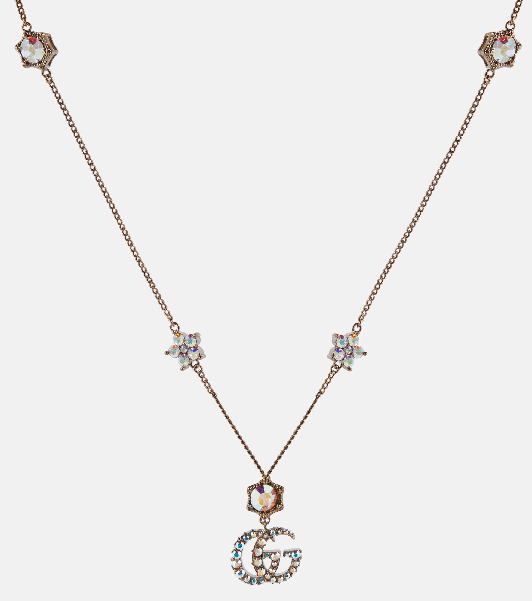 Double G embellished necklace - 1