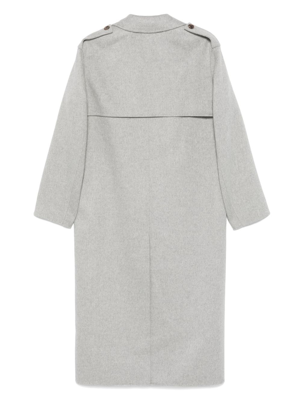 mélange-effect coat - 2