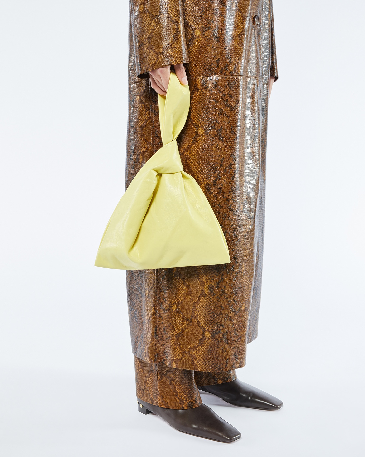 JEN - OKOBOR™ alt-leather clutch - Yellow - 7