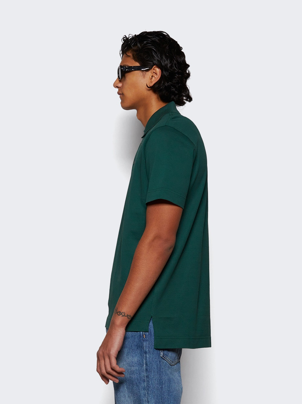Classic Fit Polo Shirt Dark Green - 4
