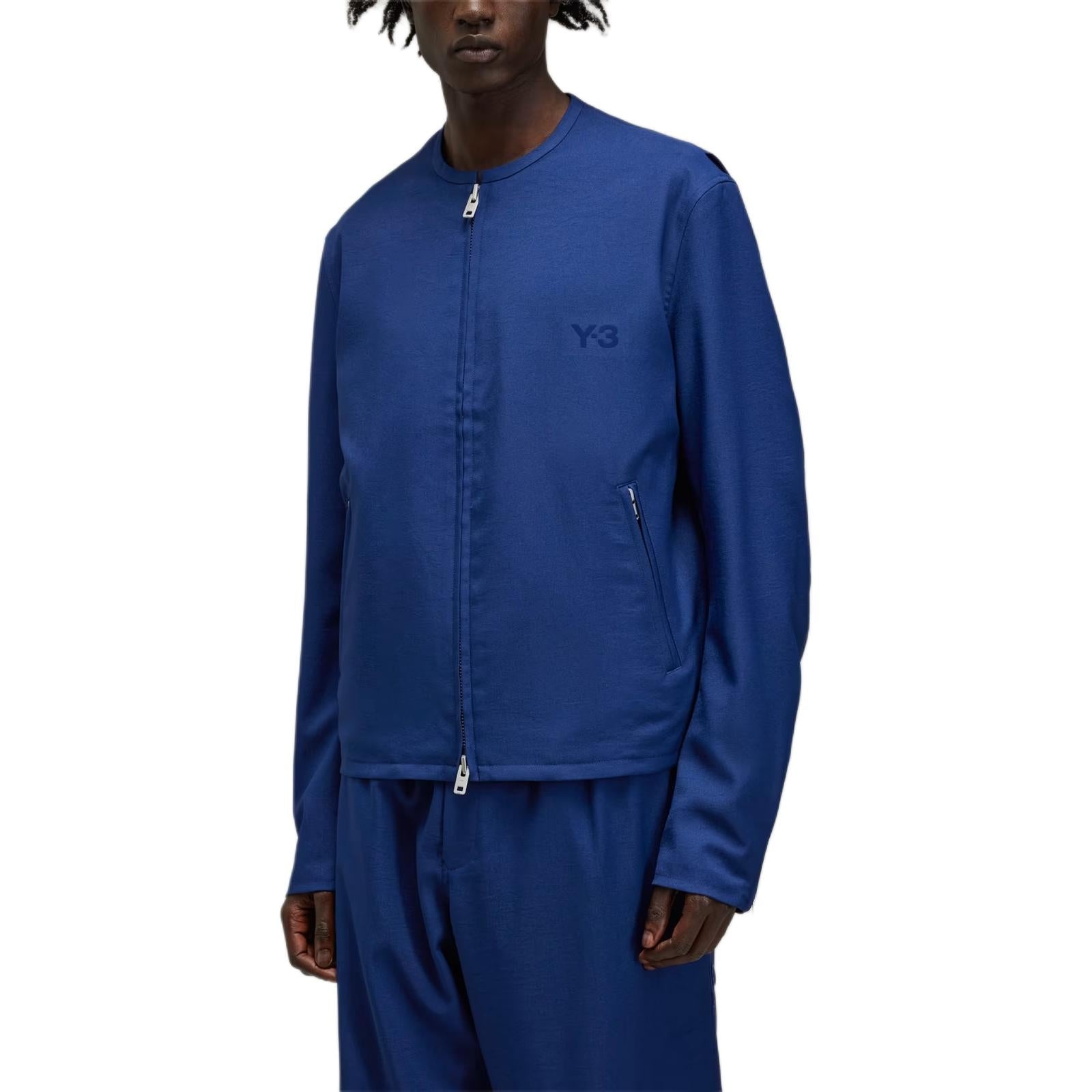 adidas Y-3 Mesh 3-Stripes Track Top 'Dark Blue' JM7795 - 4