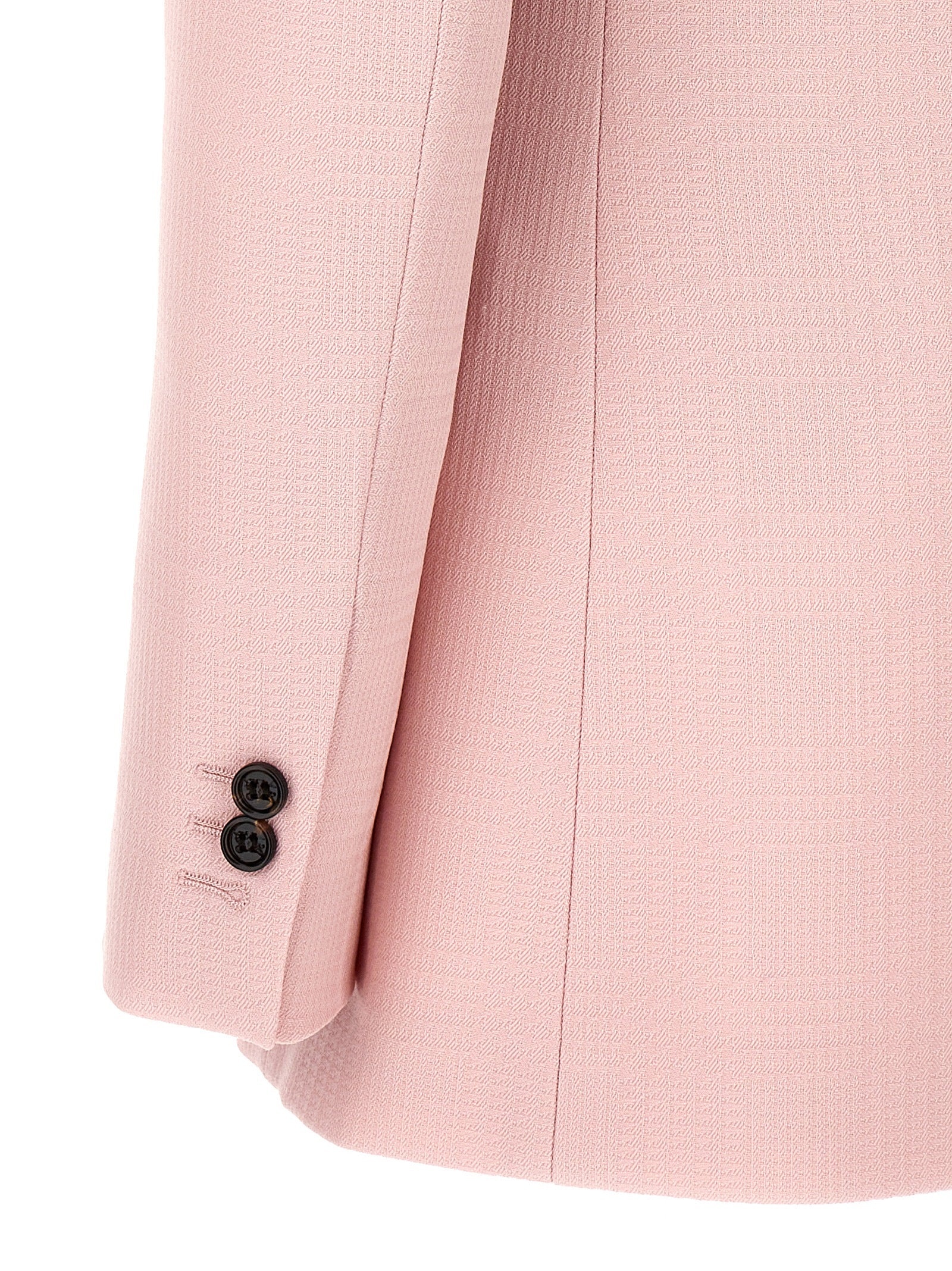 Single-Breasted Tailored Blazer Blazer And Suits Pink - 4