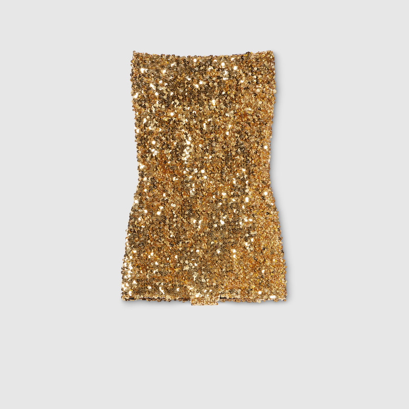 Embroidered sequin elastic fabric jumpsuit 1