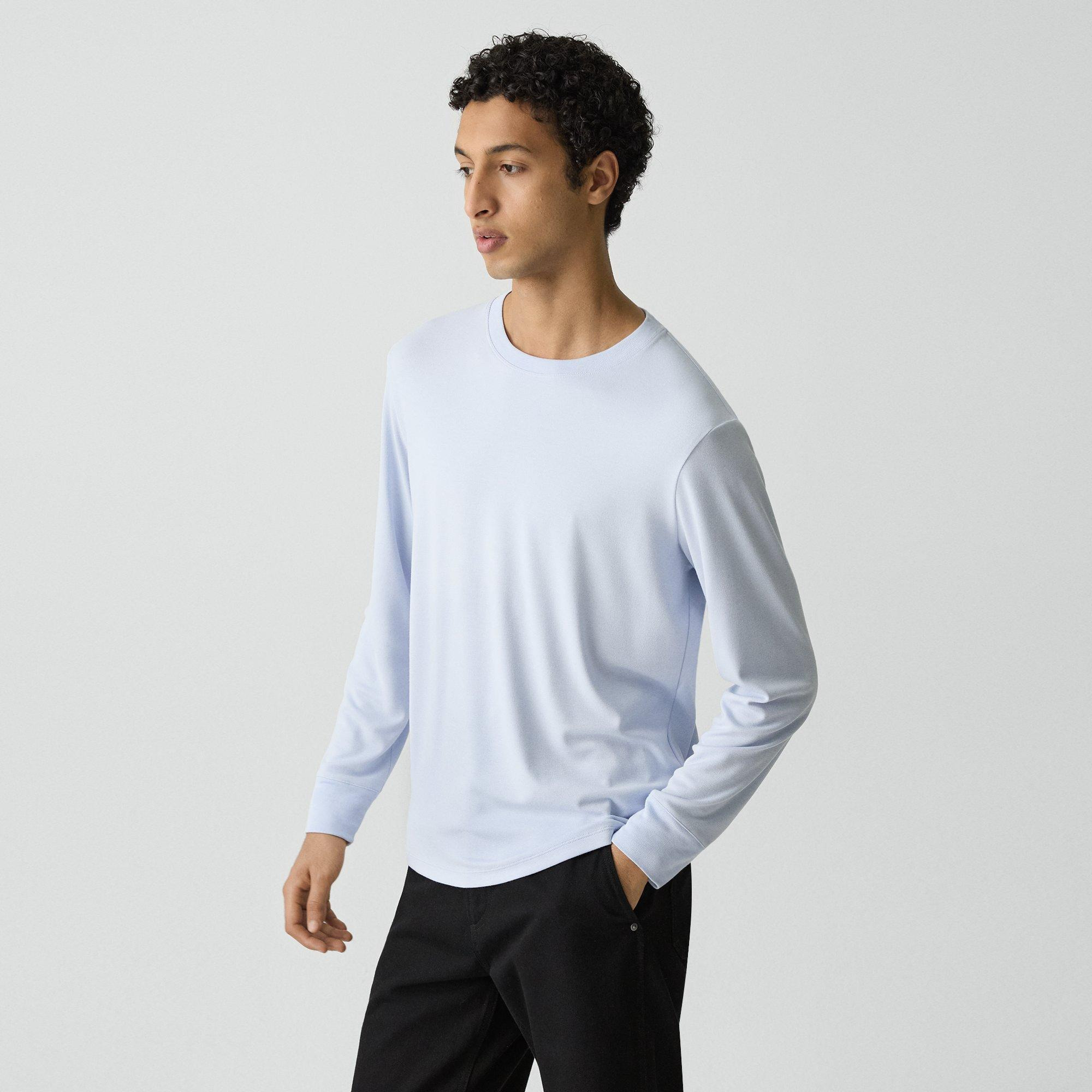 Essential Long-Sleeve Tee in Anemone Modal Jersey - 3