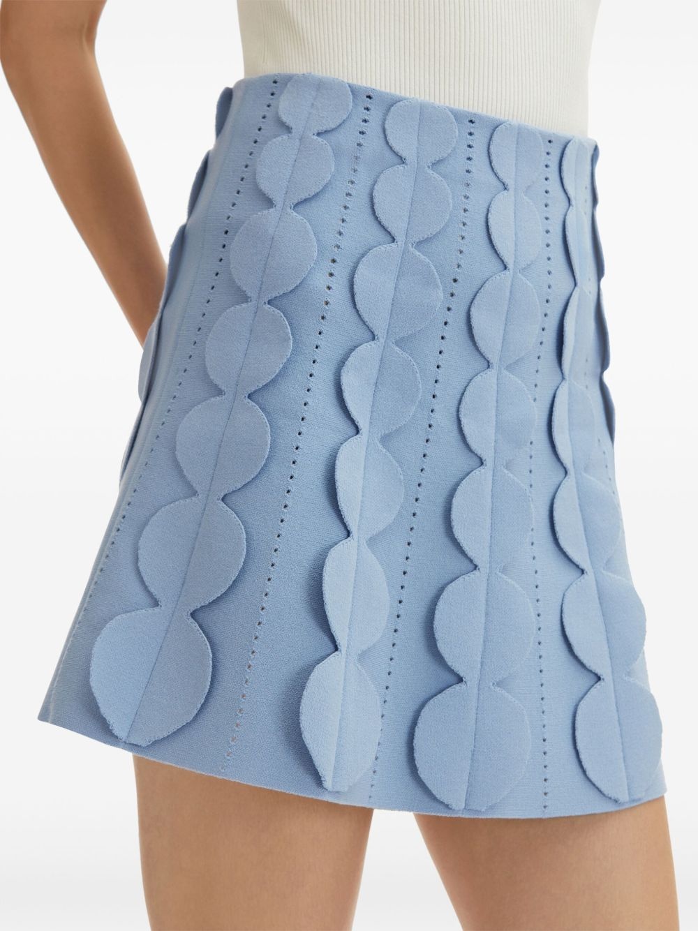 Geometric Circle knitted skirt - 6