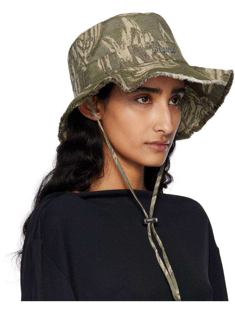 JACQUEMUS Khaki 'The Gadjo' Bucket Hat outlook