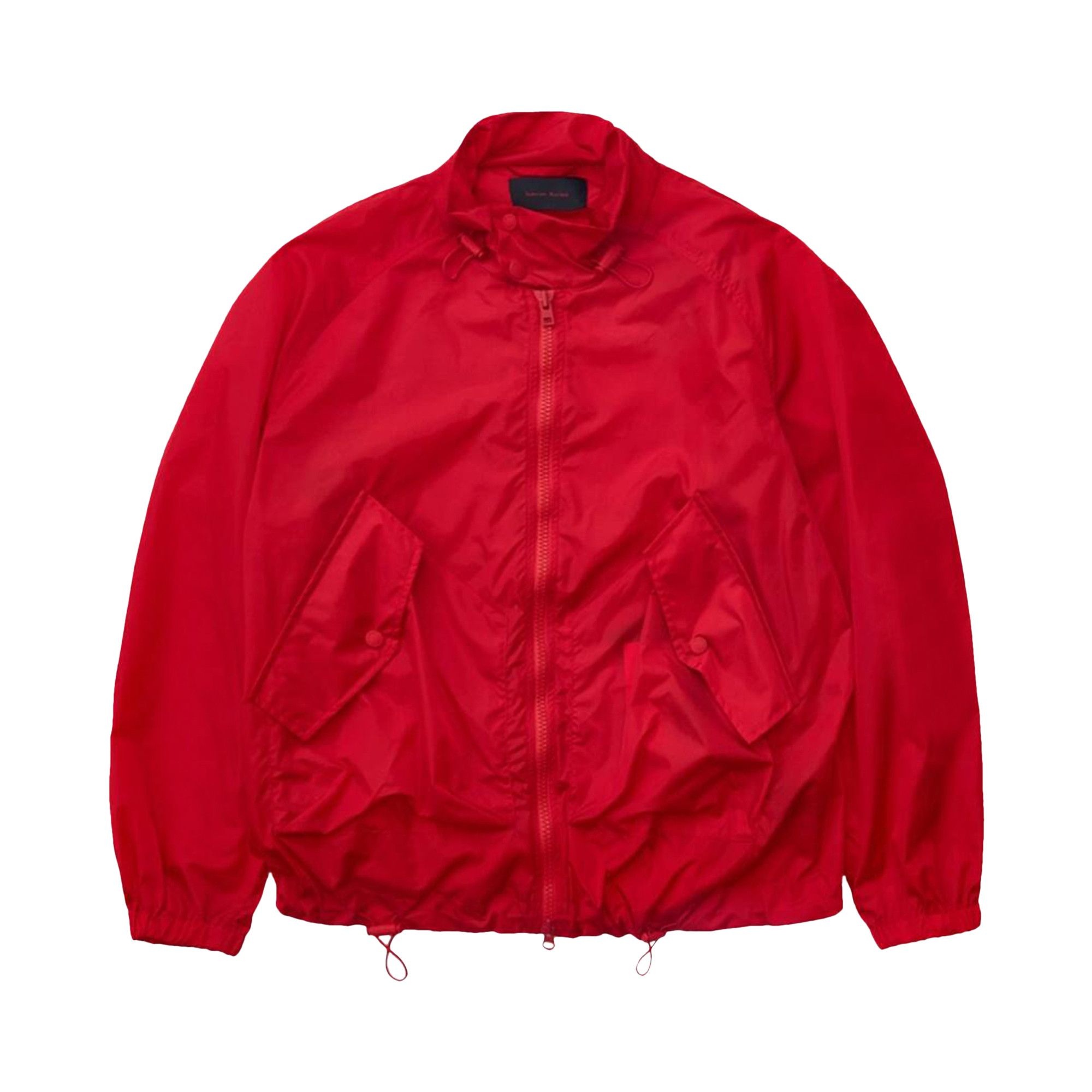 Simone Rocha Embroidered Drawstring Detail Harrington Jacket 'Red' - 1
