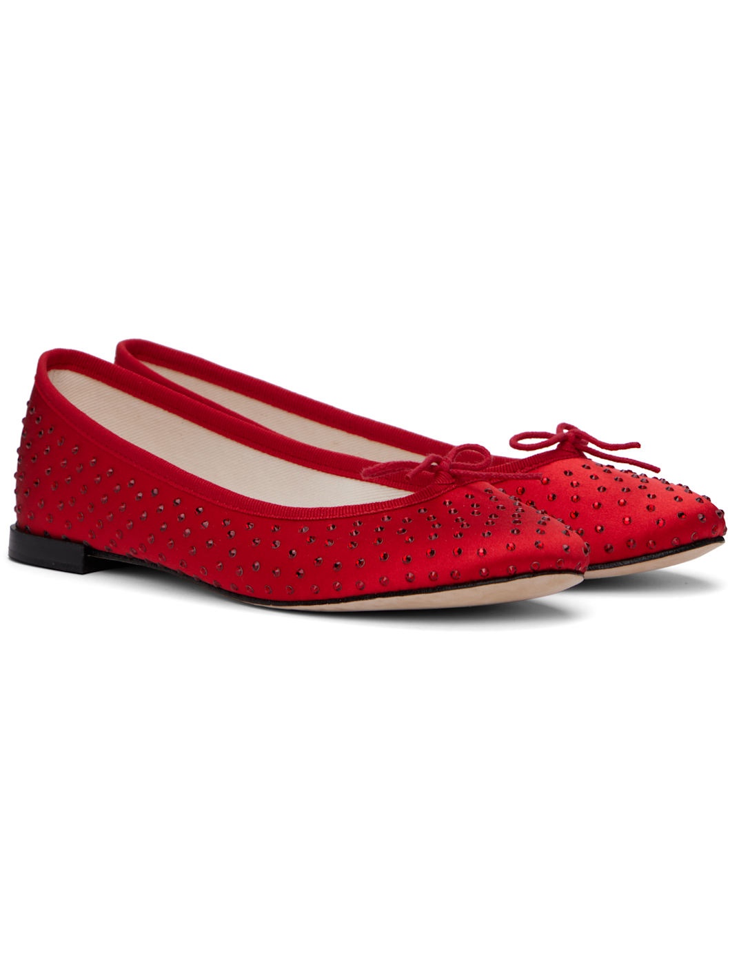 Red High Cendrillon Ballerina Flats - 4
