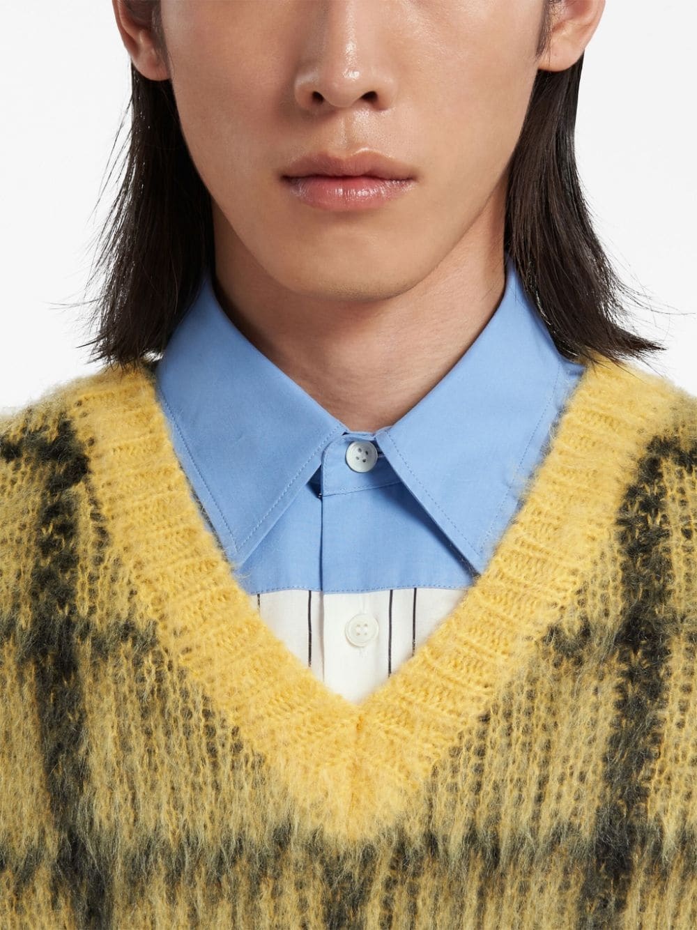 V-neck knitted vest - 4
