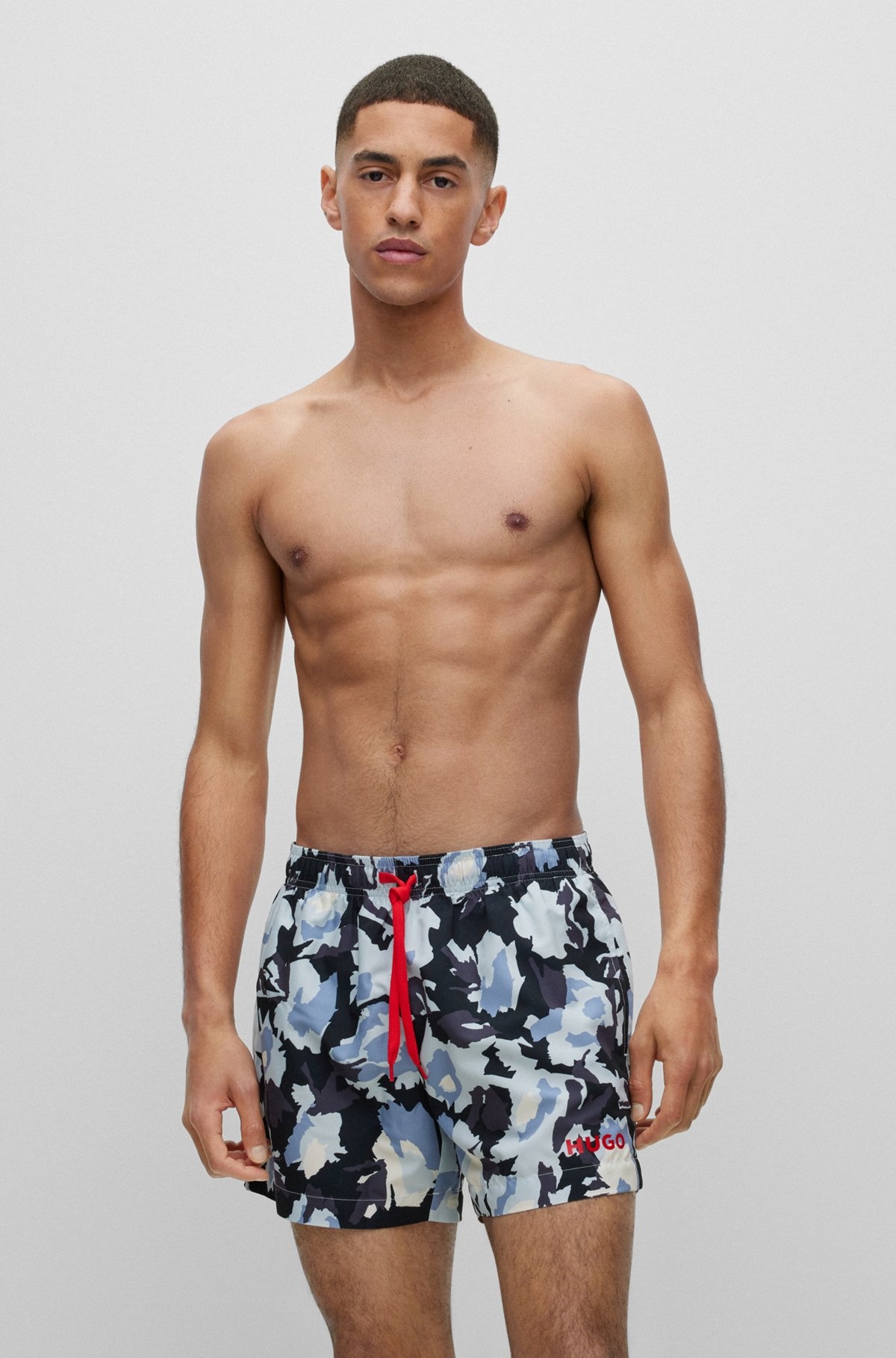 QUICK-DRY PRINTED SWIM SHORTS - 2