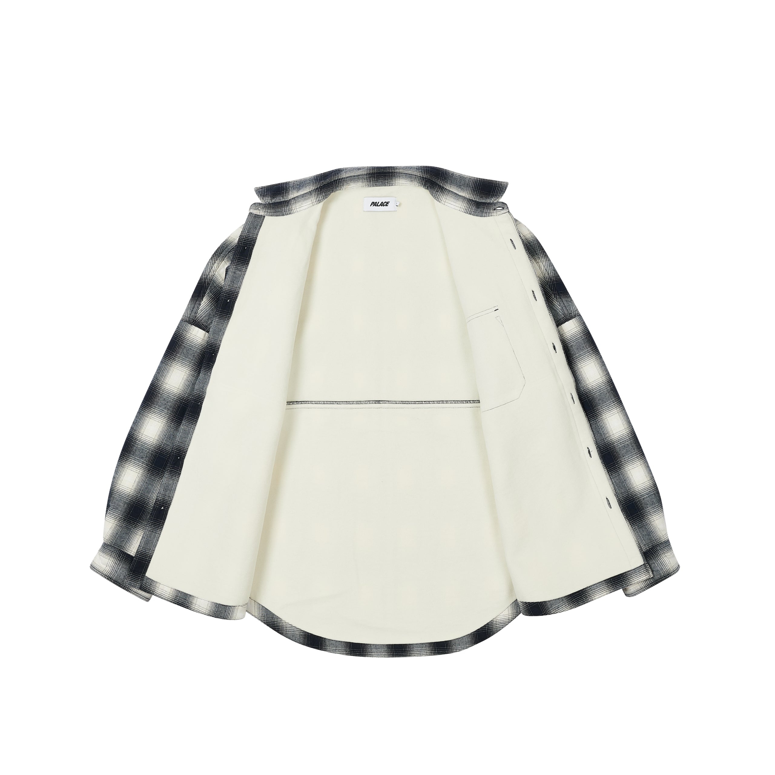 OMBRE FLANNEL SHIRT NAVY - 2