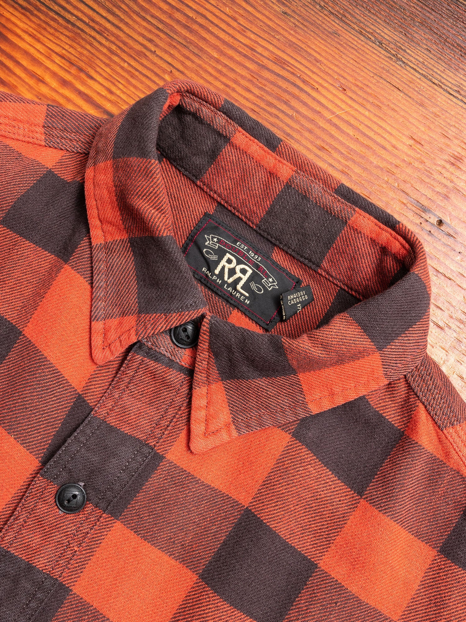 Buffalo Check Work Shirt in Red - 3