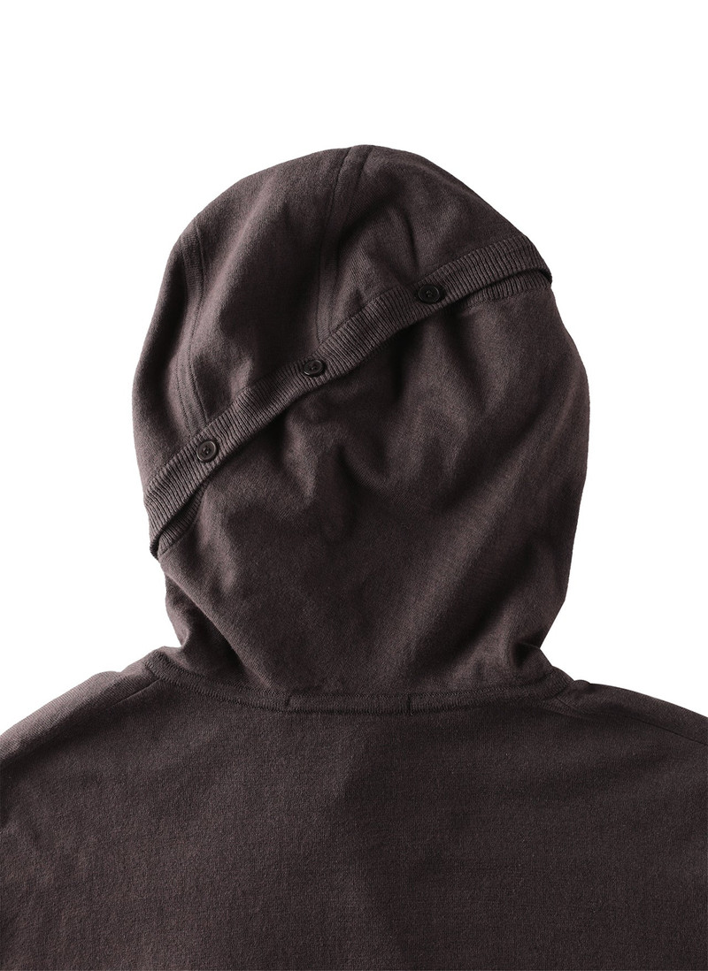 8.0 KNIT HOODIE CENTER (BROWN) 7