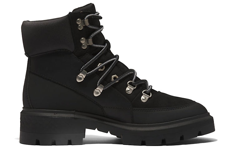 (WMNS) Timberland Cortina Valley Waterproof Mid Hiker Boots 'Black Full Grain' A5NJ7015 - 2