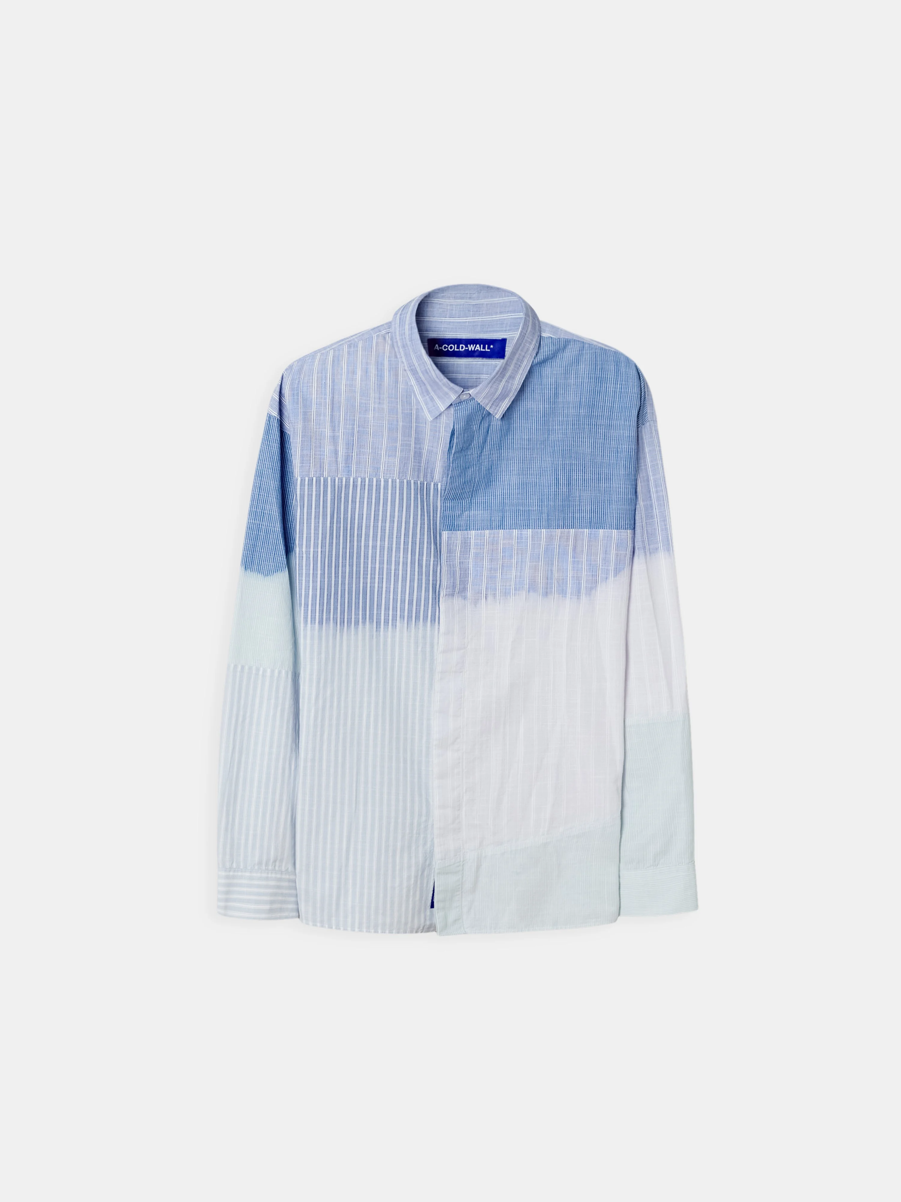 Fade Out Stripe Shirt Blue - 1