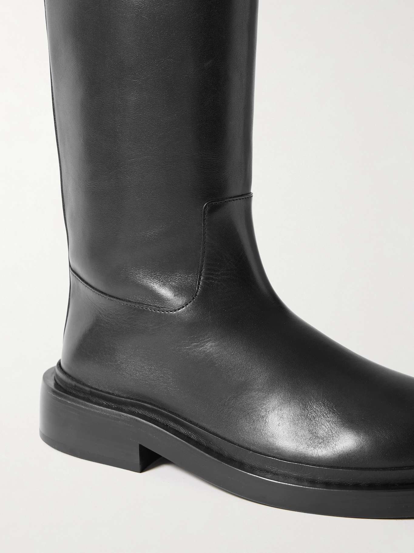 Leather knee boots - 4