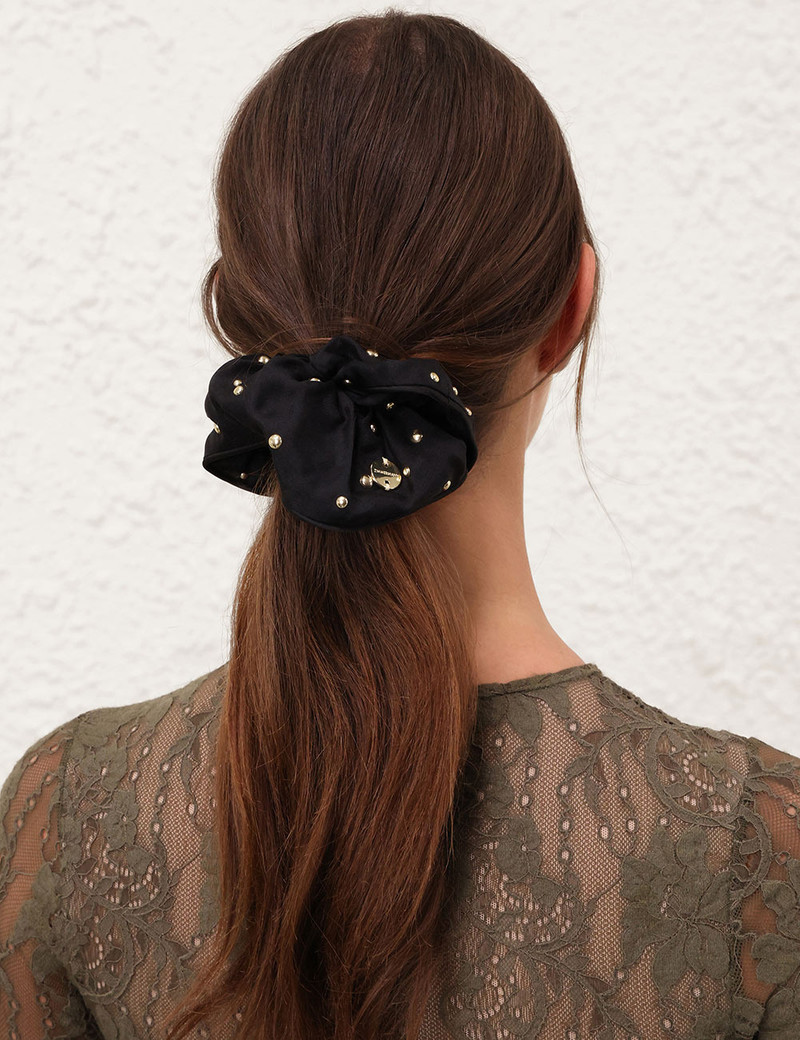 Zimmermann STUDDED SILK SCRUNCHIE outlook