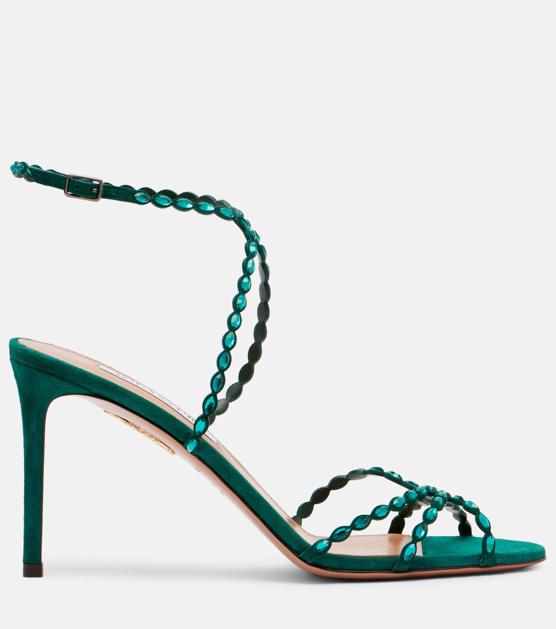 Love Struck embellished leather sandals - 4
