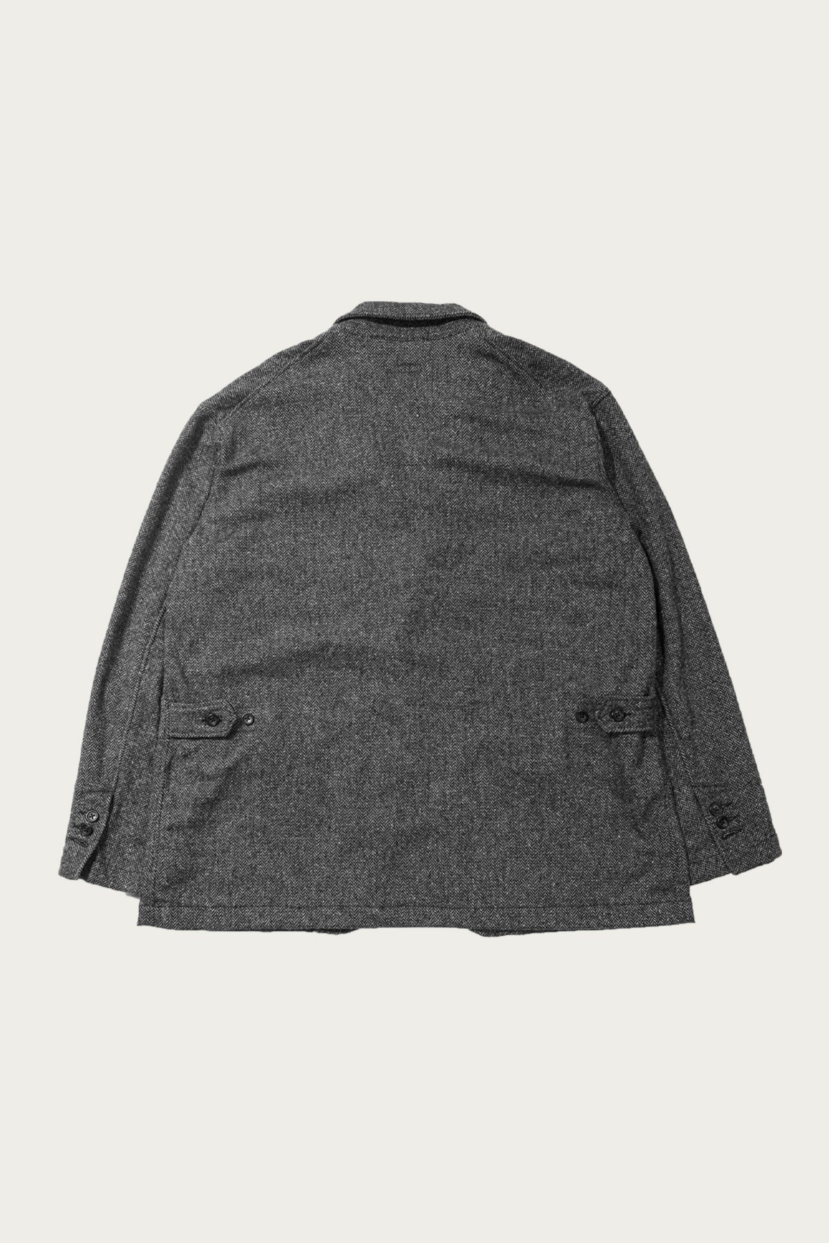 Loiter Jacket - Grey Poly/Wool Herringbone - 2