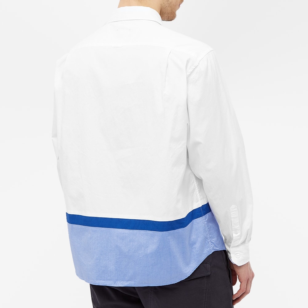 SOPHNET. Hem Panelled Collar Shirt - 5