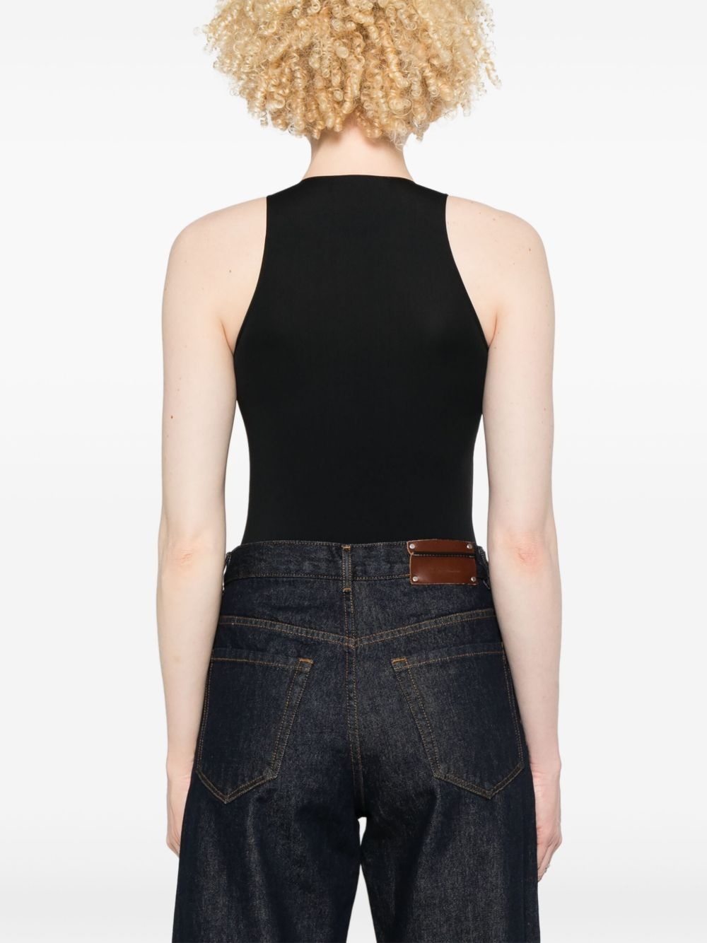 cut-out C-logo bodysuit - 4