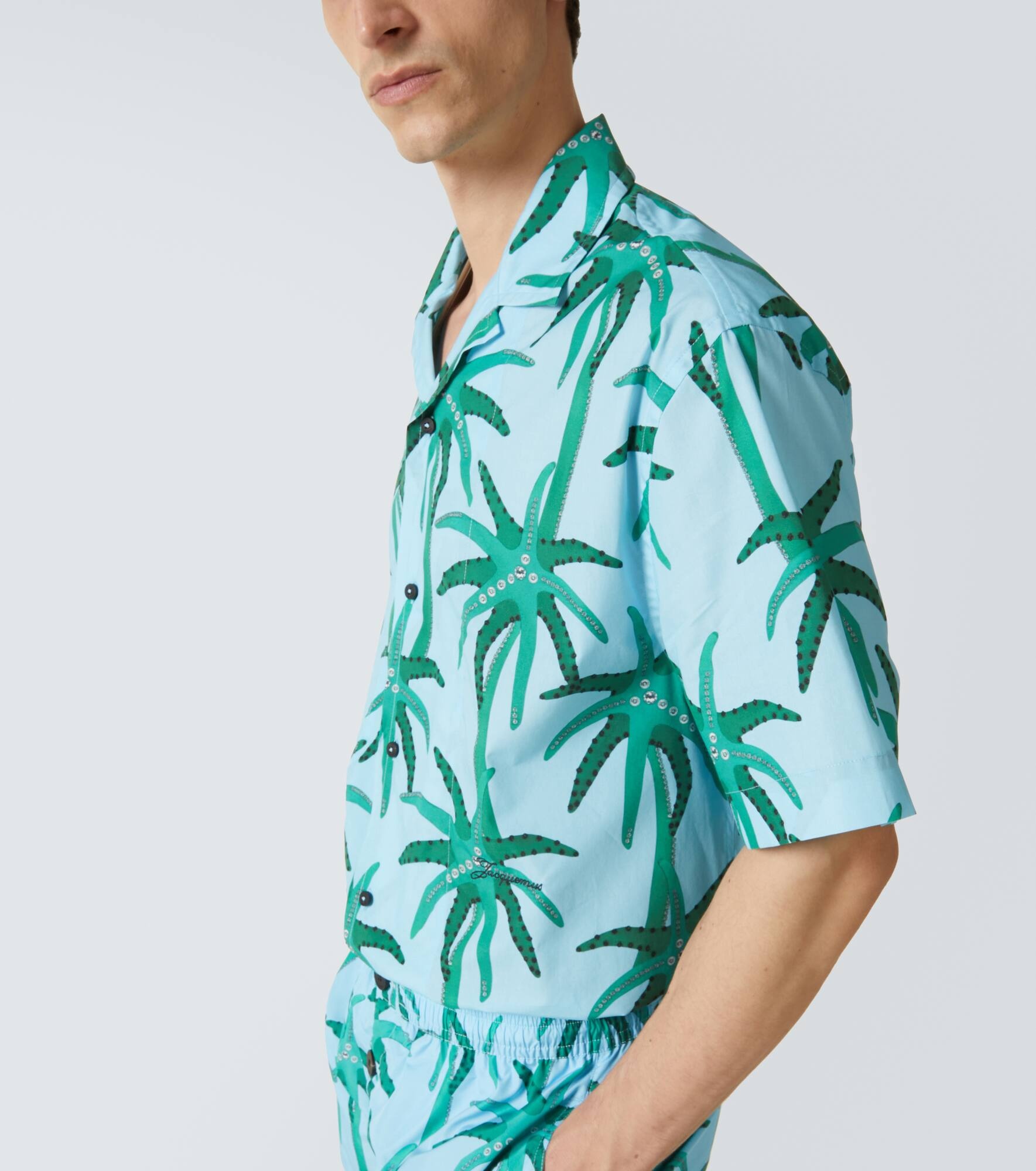 Jean printed cotton poplin shirt - 5