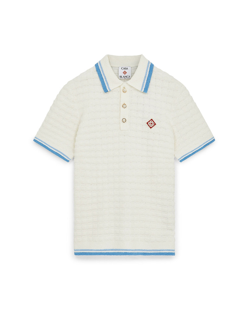 Boucle Short Sleeve Polo Shirt | Casablanca Paris - 1