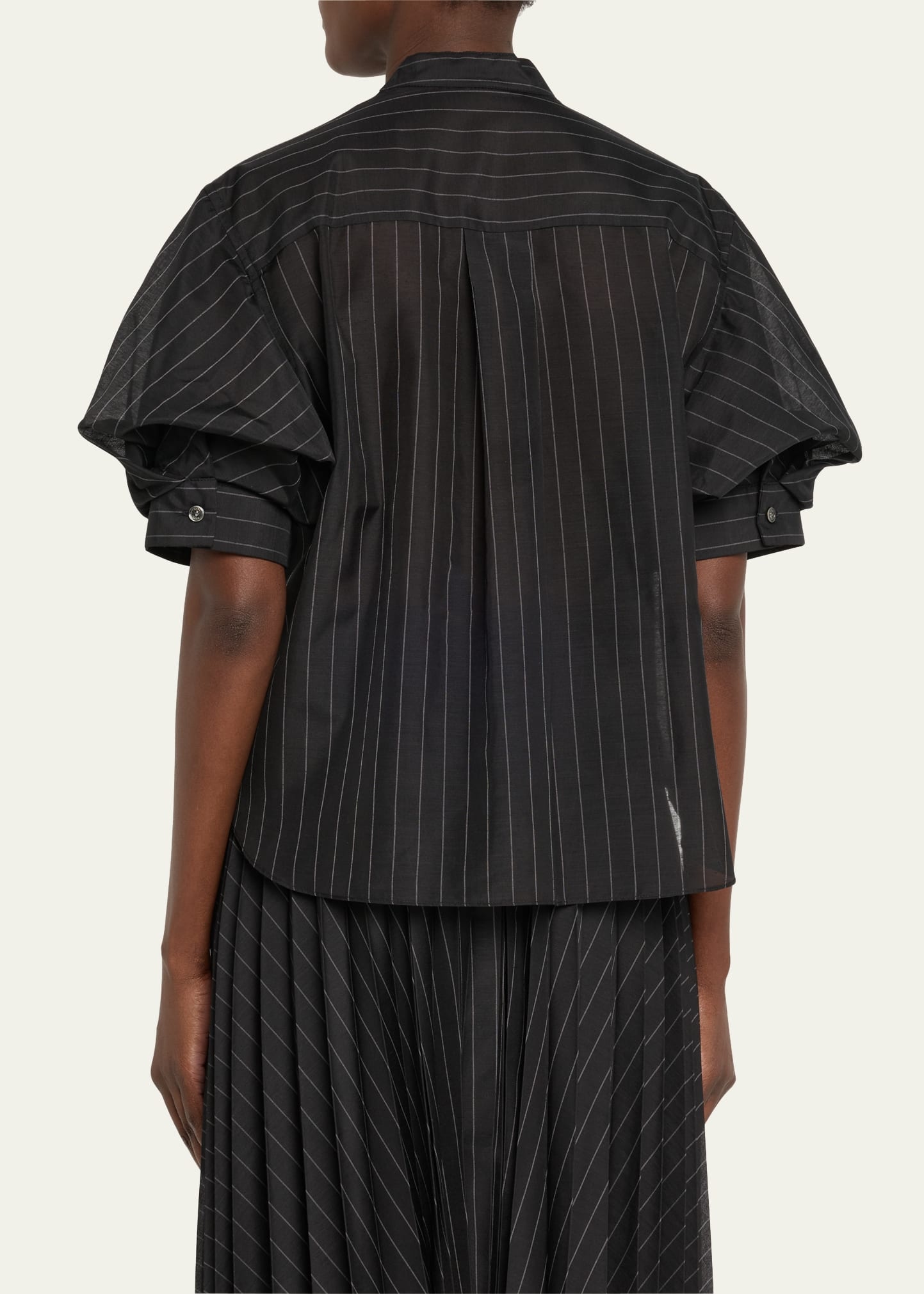 Hybrid Pinstripe Back Jersey Front T-Shirt - 3